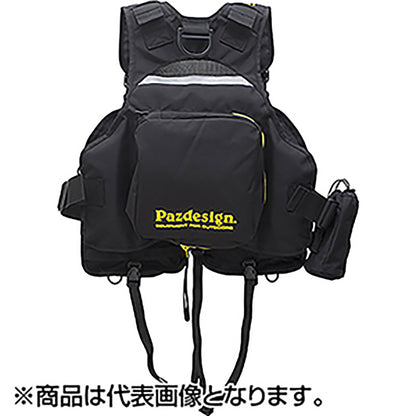 パズデザイン(Pazdesign) PSL マルチゲームベスト フリー ブラックイエロー SLV-027