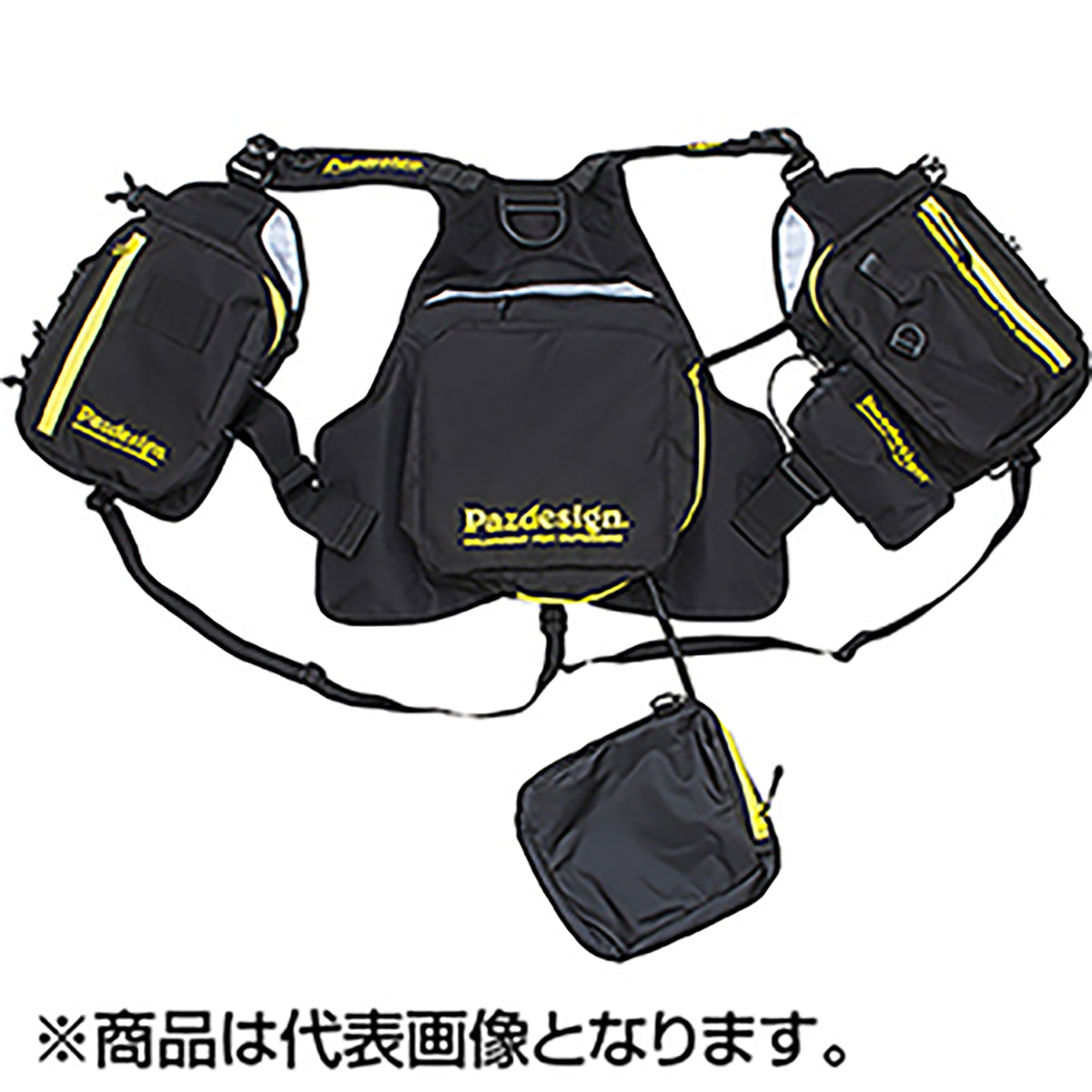 パズデザイン(Pazdesign) PSL マルチゲームベスト フリー ブラックイエロー SLV-027