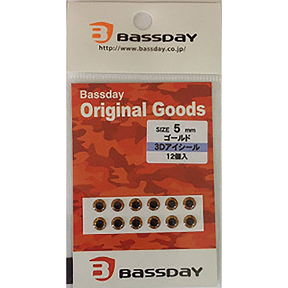バスデイ(BassDay) 3Dアイシール #5 ゴールド