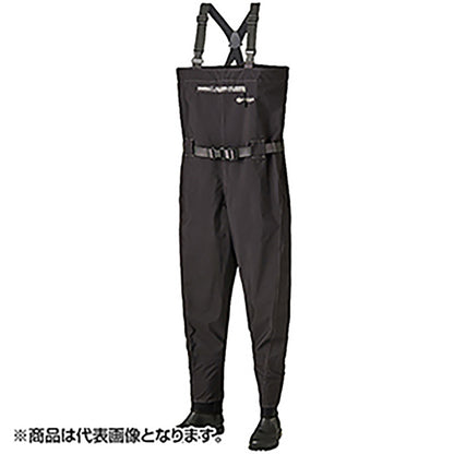 双進(SOSHIN) RBB リバレイ サーフウェーダー M ブラック 7618 ウェイダー ウェダー ウエダー 胴長 防水