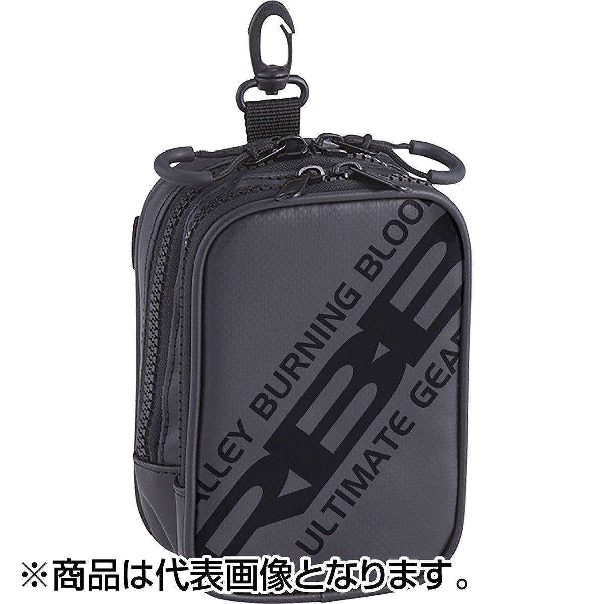 双進(SOSHIN) RBB ダブルポケットポーチ ブラック 7639