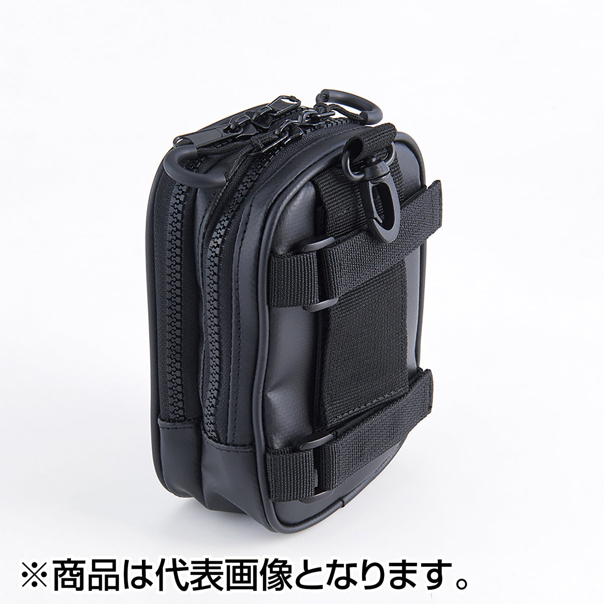 双進(SOSHIN) RBB ダブルポケットポーチ ブラックカモ 7639