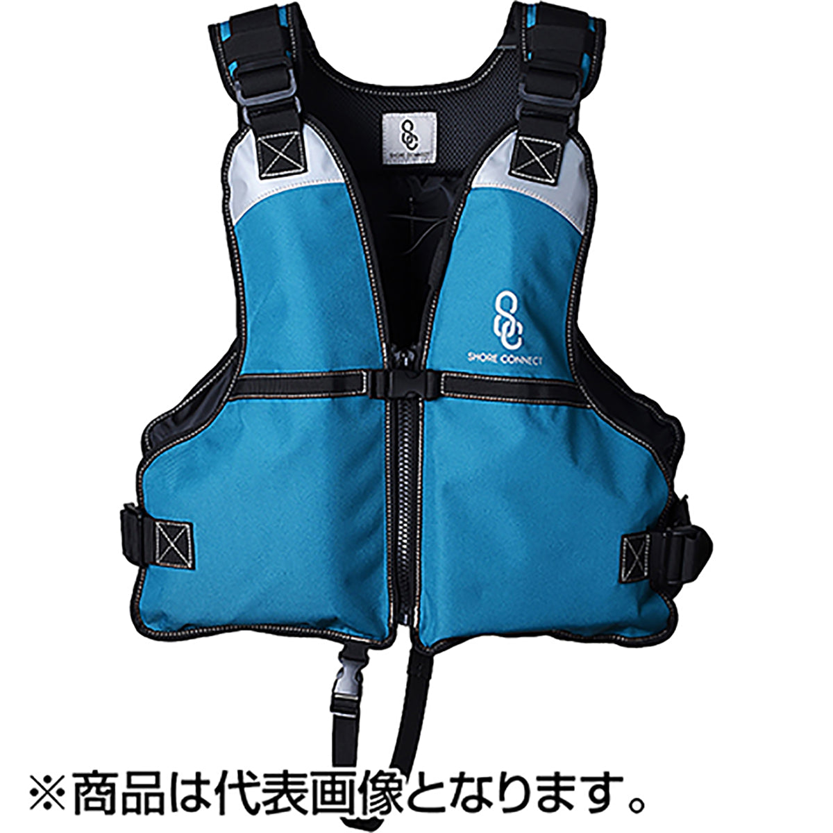 双進(SOSHIN) Shore connect SC KIDライフベスト 150cm ティールブルー 10006