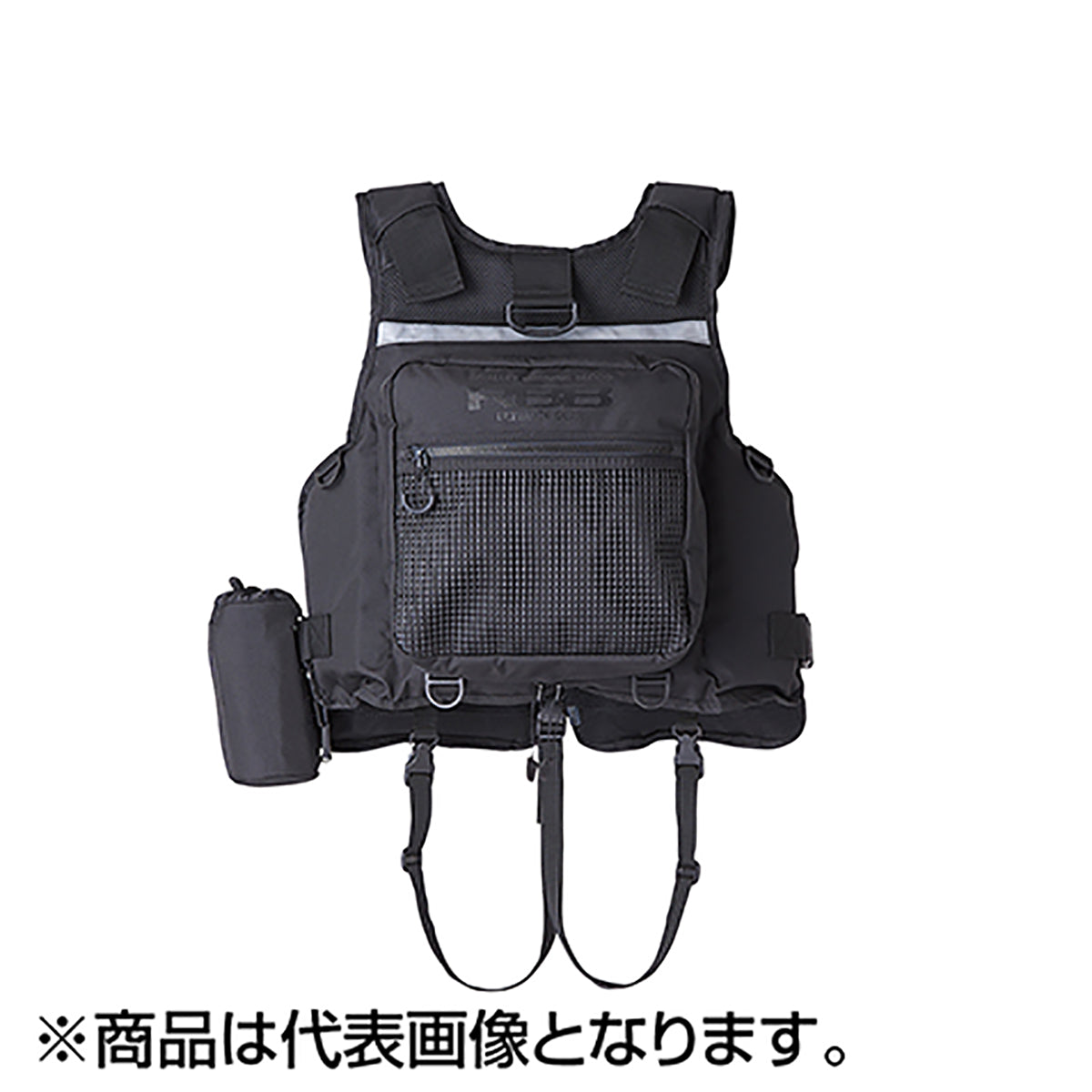 双進(SOSHIN) RBB ロックショアショートベスト チャコール 7661