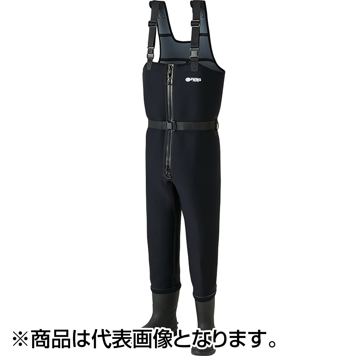 双進(SOSHIN) RBB フロントオープンウェーダーCR2 L ブラック 7737 ウェイダー ウェダー ウエダー 胴長 防水