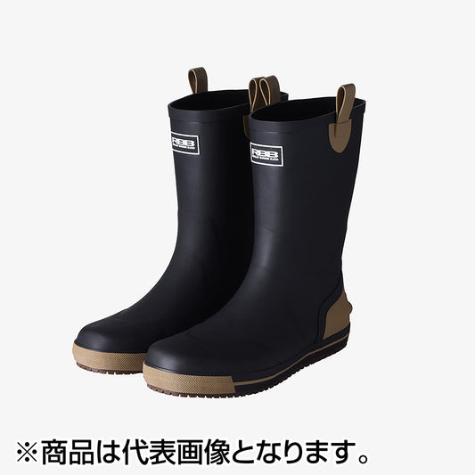 双進(SOSHIN) RBB ボートゲームブーツロング L ブラック×ベージュ 7776