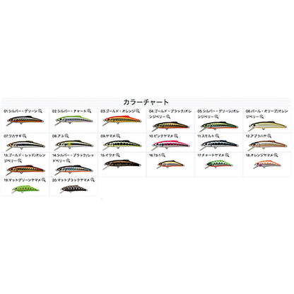 タックルハウス(TACKLE HOUSE) バフェット 55mm 3.4g #01 シルバー・グリーン S55