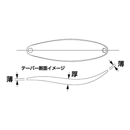 タックルハウス(TACKLE HOUSE) ツインクル スプーン NA 50mm 6.5g #12.ゴールド・グリーン/レッド(金メッキ) TSNA6.5