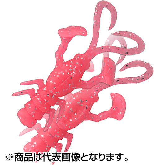 ジャッカル(JACKALL) ベビードラゴン ロックフィッシュ for ロックフィッシュ 2inch グローピンクシルバーフレーク