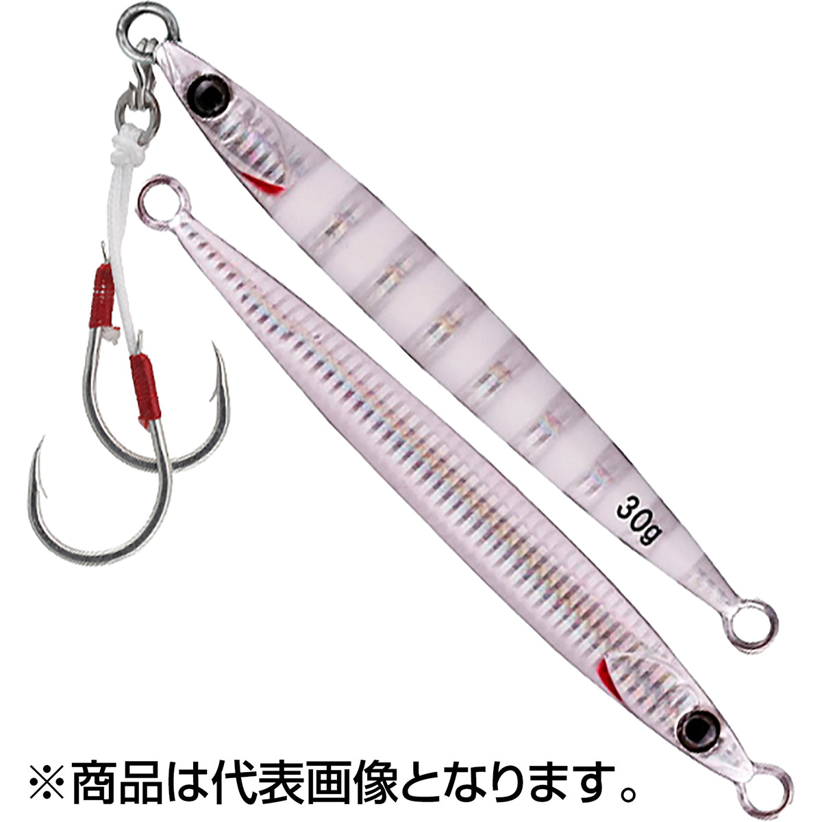 ジャッカル(JACKALL) ビッグバッカージグ スライドスティック 85mm 30g グローストライプ/ボーダーホロ