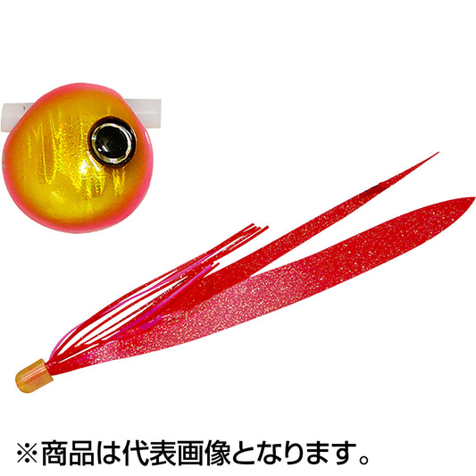 ジャッカル(JACKALL) 鉛式ビンビン玉スライド 80g ピンクゴールド／レッドゴールドT+ フィネスストレート着用