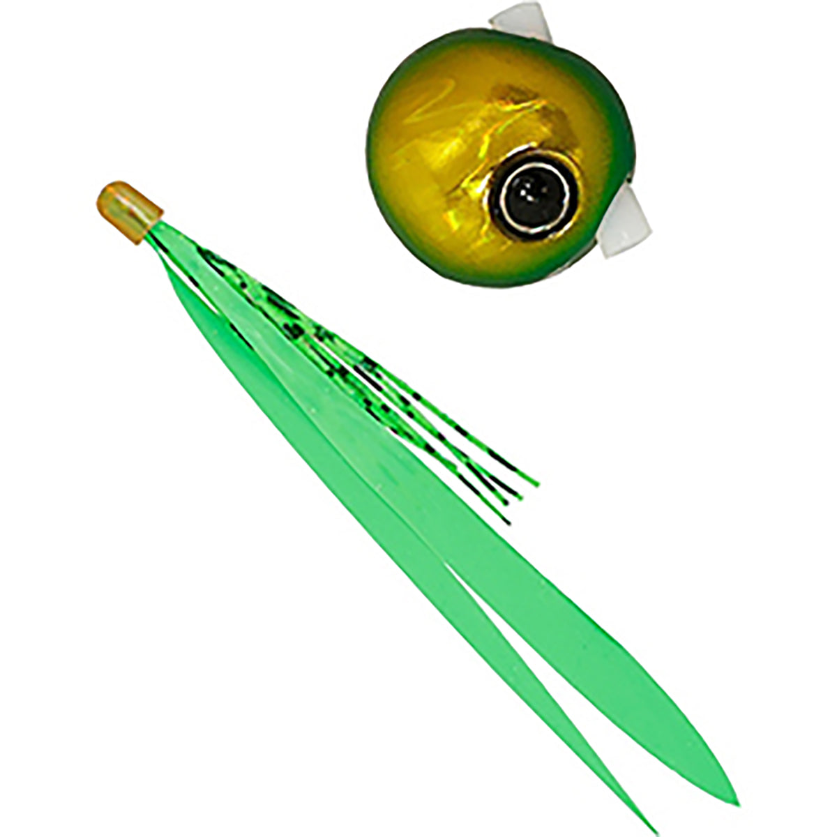 ジャッカル(JACKALL) 鉛式ビンビン玉スライド 100g グリーンゴールド／ケイコウグリーンＴ＋