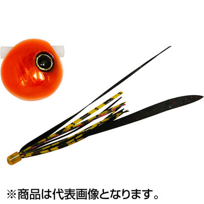 ジャッカル(JACKALL) 鉛式ビンビン玉 スライド 120g フィネスカーリー着用 オレンジオレンジ/真っ黒レッドT+