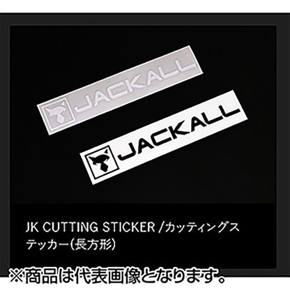 JACKALL(ジャッカル) JK カッティングステッカースクエア 長方形 L ブラック