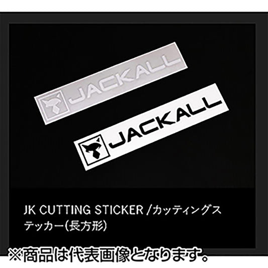 JACKALL(ジャッカル) JK カッティングステッカースクエア 長方形 L ブラック