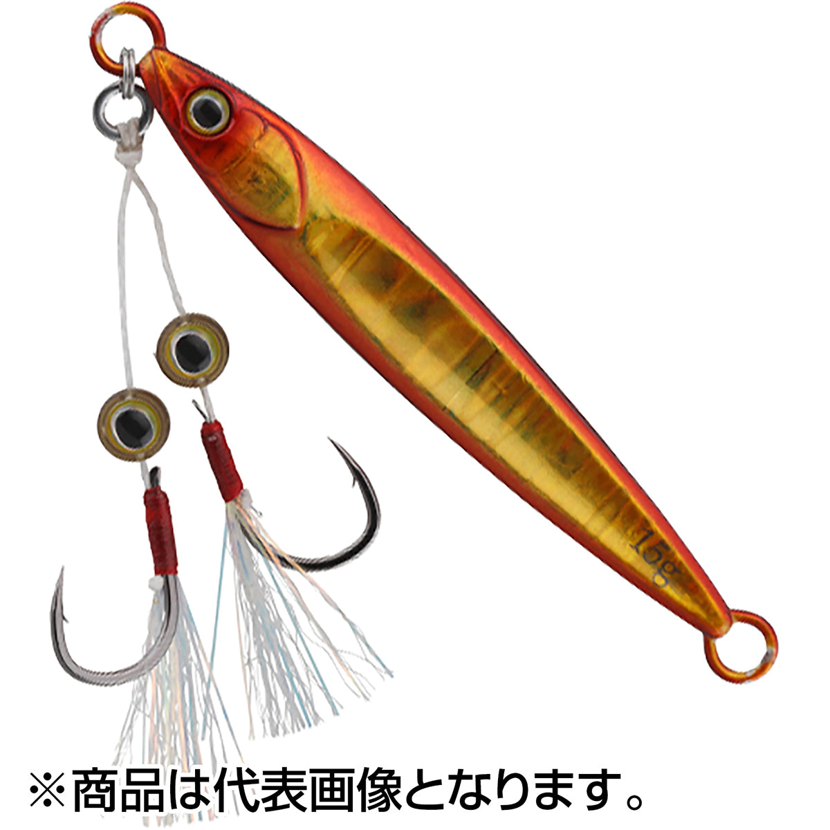 ジャッカル(JACKALL) ビッグバッカーフィットジグ 39mm 5g アカキン/マグマウェーブホロ