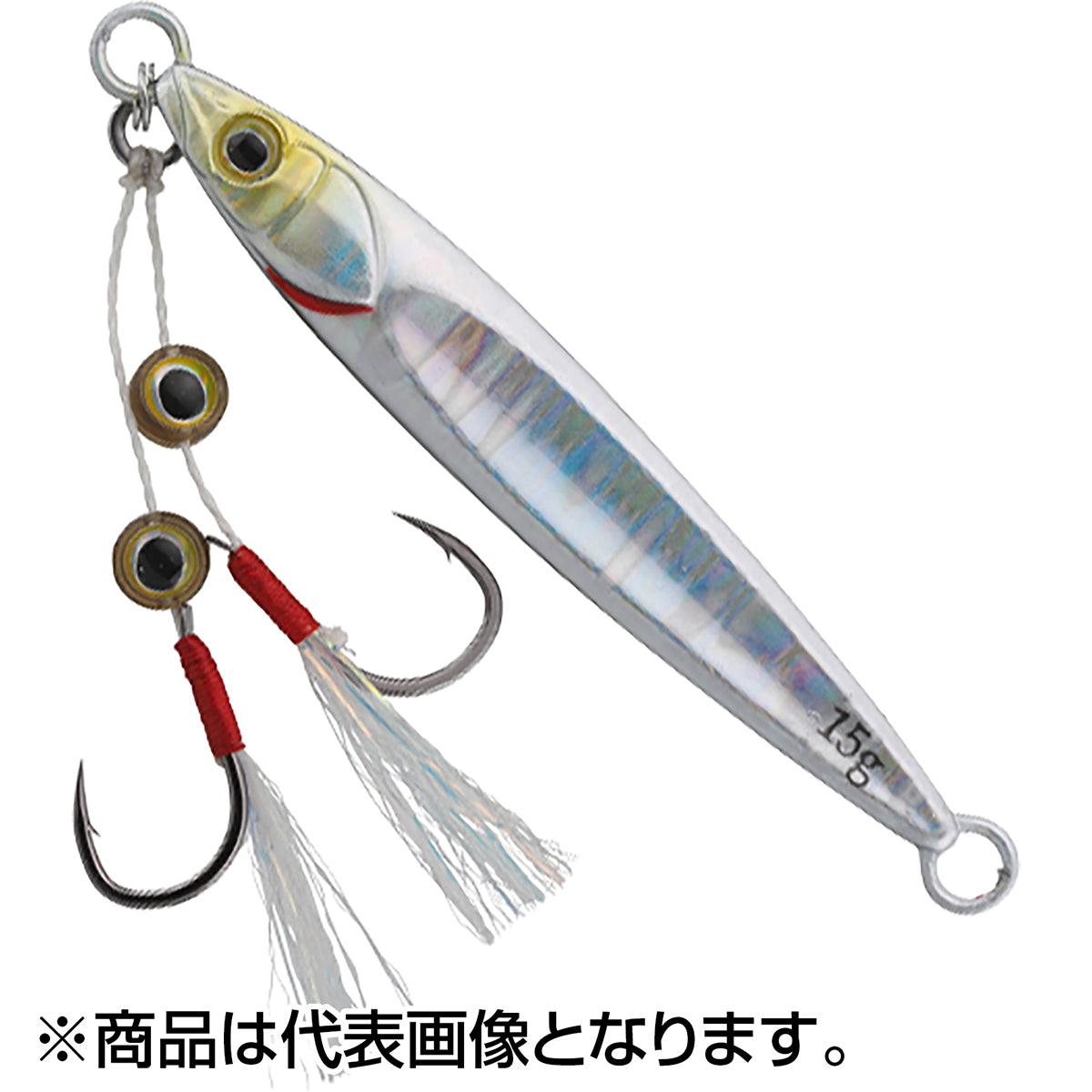 ジャッカル(JACKALL) ビッグバッカーフィットジグ 39mm 5g シラスシルバー/マグマウェーブホロ