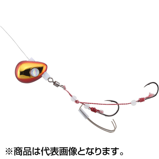 ジャッカル(JACKALL) TGビンビンテンヤ鯛夢 遊動 15号 56g レッド/ゴールド [タングステン]