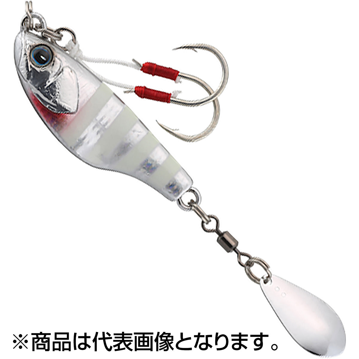 ジャッカル(JACKALL) バンブルズ バイトビーンズ TG 80g シルバーグローストライプ  タングステン