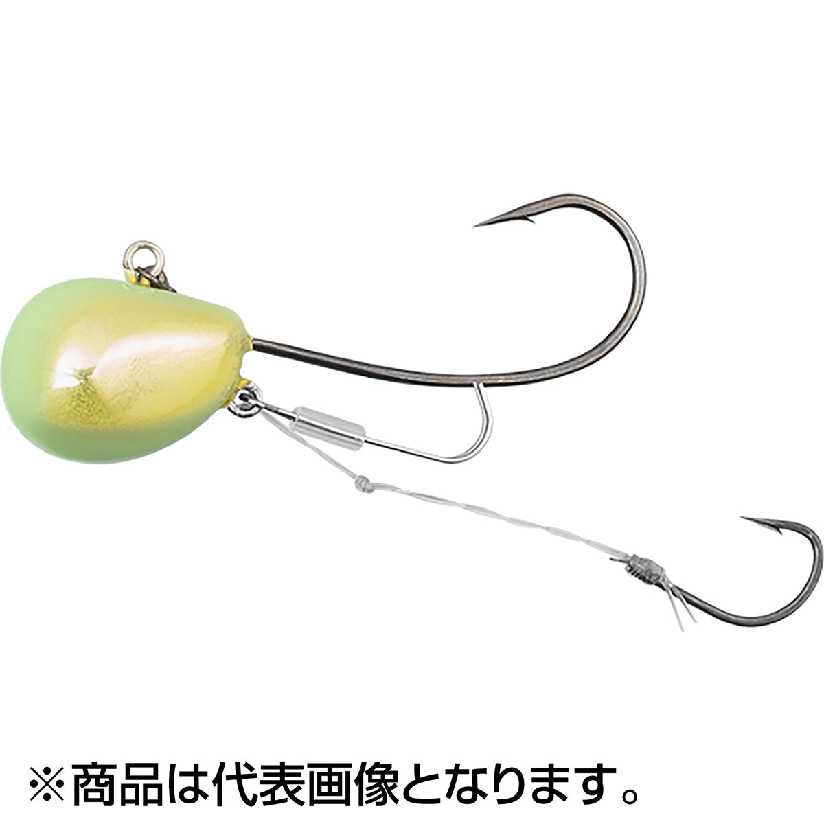 ジャッカル(JACKALL) 鉛式ビンビン鯛夢 10号 38g チャートグロー/ゴールド