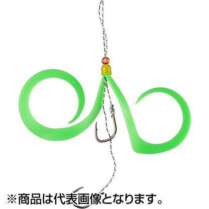 ジャッカル(JACKALL) 鉛式ビンビンスイッチ スペアラバーフックセット 蛍光グリーン