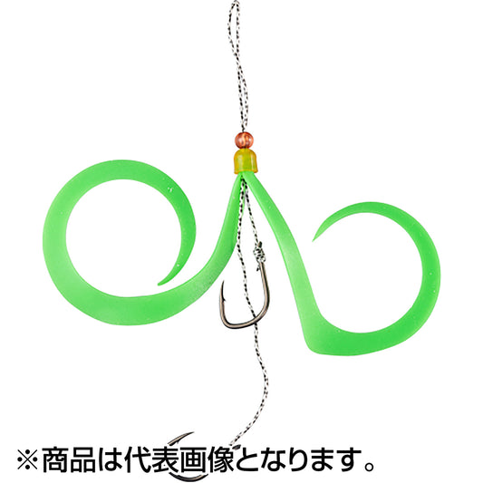 ジャッカル(JACKALL) 鉛式ビンビンスイッチ スペアラバーフックセット 蛍光グリーン