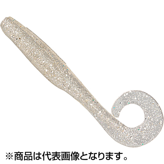 ジャッカル(JACKALL) サブル センシーカーリー 4インチ クリアシルバー