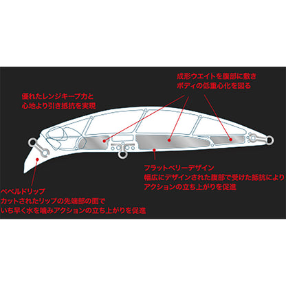 デュオ(DUO) ビーチウォーカー ファルクラム 95S 95mm 31g ACC0672 マットチャートピンクOB