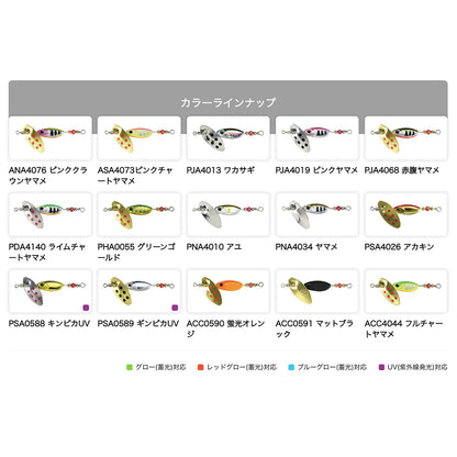 デュオ(DUO) スピアヘッド リュウキスピナー 3.5 20mm 3.5g ANA4076 ピンククラウンヤマメ