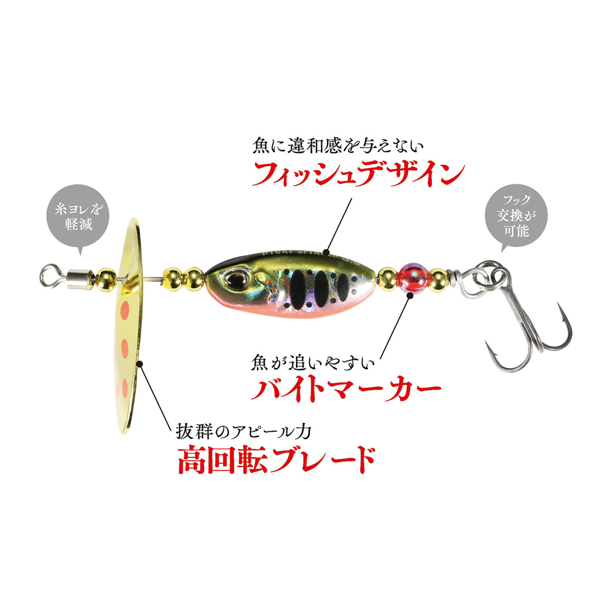 デュオ(DUO) スピアヘッド リュウキスピナー 3.5 20mm 3.5g ANA4076 ピンククラウンヤマメ