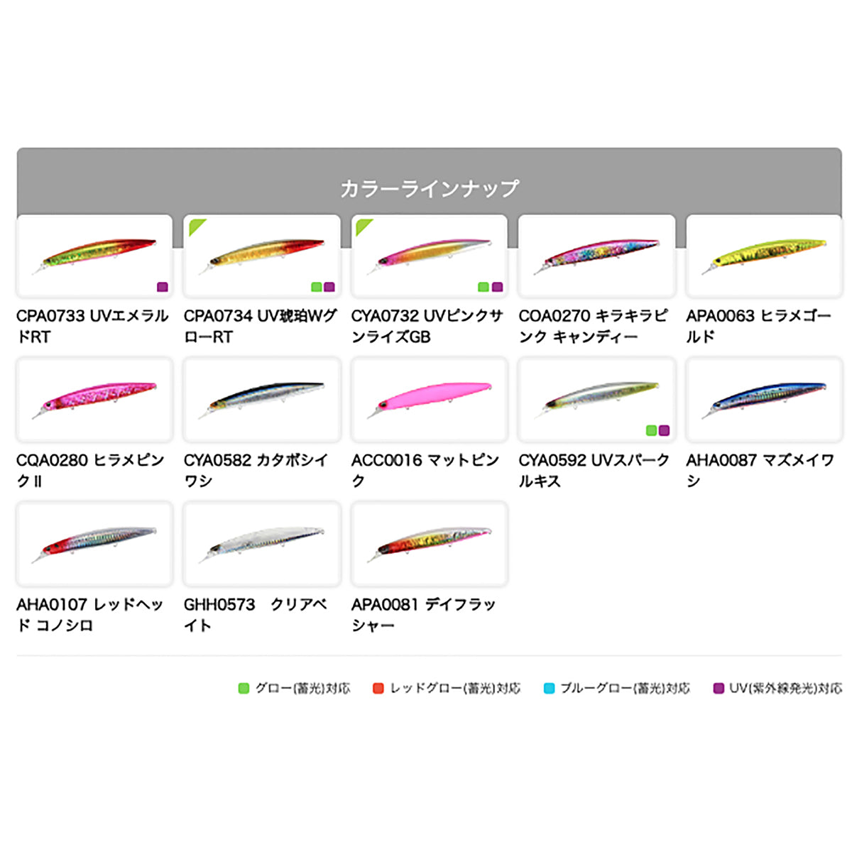デュオ(DUO) ビーチウォーカー グアド 130S 130mm 24g CPA0733 UVエメラルドRT