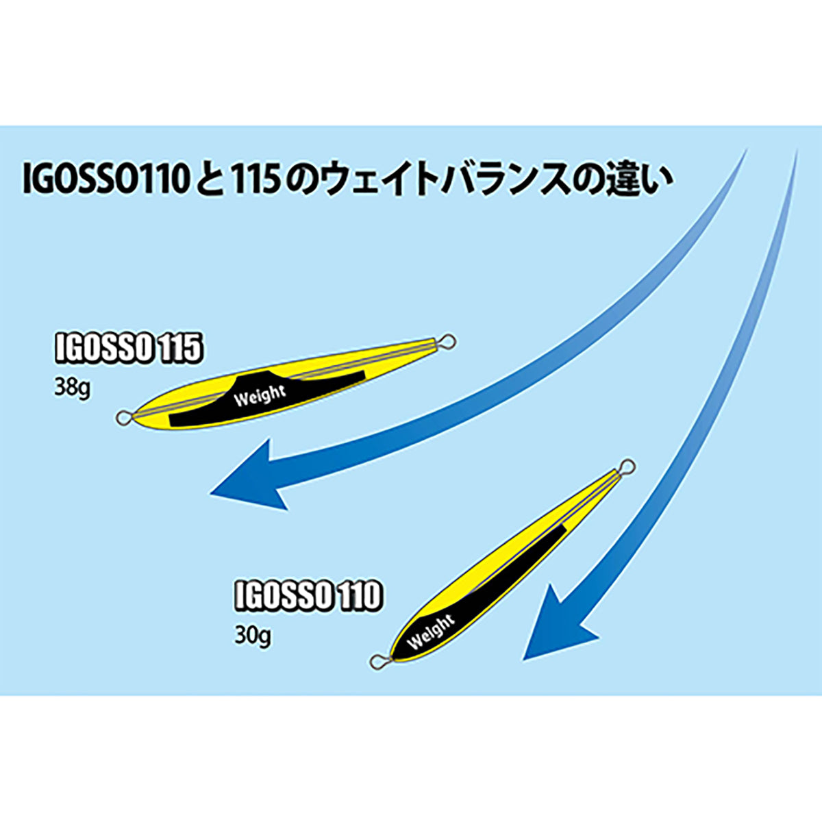 ホッツ(HOT'S) IGOSSO（イゴッソ） 110 アンチョビーシリーズ 110mm 30g #10.ホログラム ブラック/ブラック