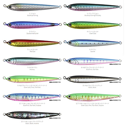 ホッツ(HOT'S) IGOSSO（イゴッソ） 110 アンチョビーシリーズ 110mm 30g #13.アバロンシェル ブラック/ブラック