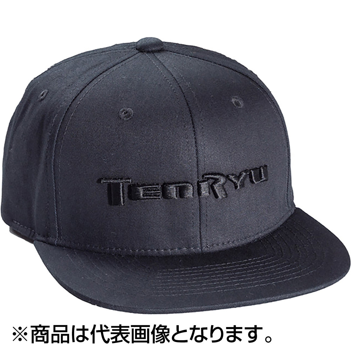 天龍(TENRYU) フラットバイザーキャップ フリー ブラック