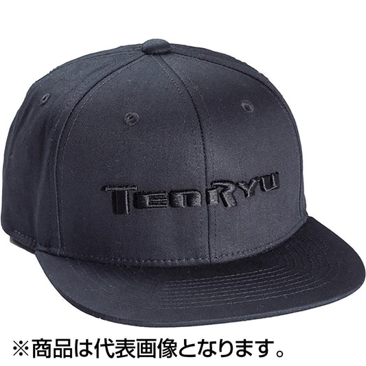 天龍(TENRYU) フラットバイザーキャップ フリー ブラック