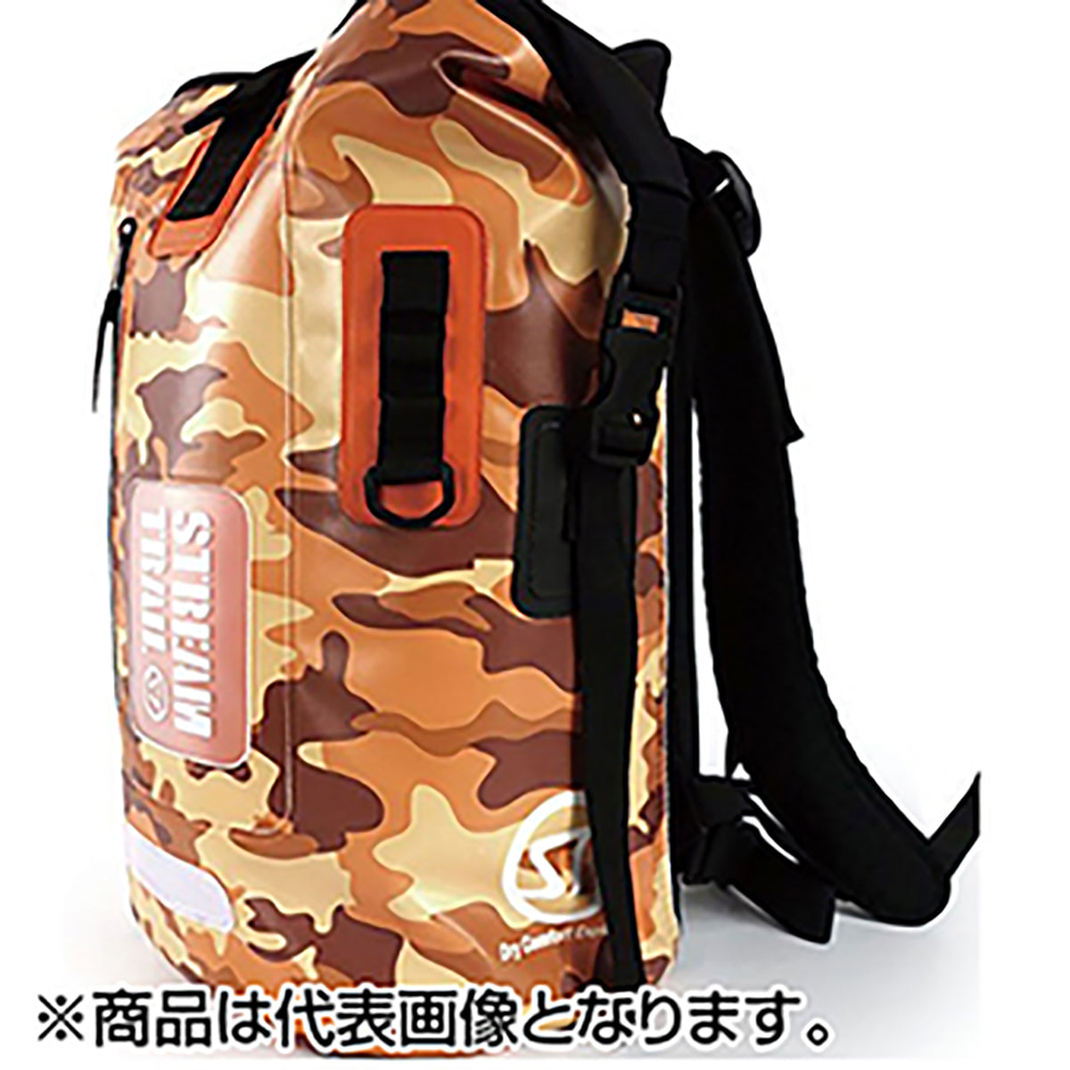 ストリームトレイル(STREAM TRAIL) ドライタンク カモ 25L オレンジ