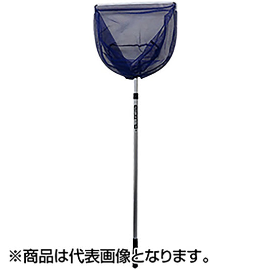 アルミ玉網 二段 扇型36cm シルバー