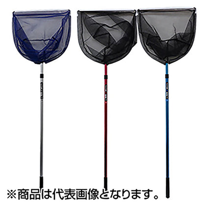 アルミ玉網 二段 扇型36cm ブルー