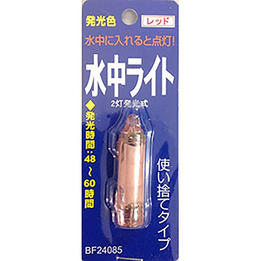 水中ライト 2灯 点滅発光 レッド CT