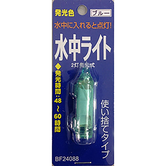 水中ライト 2灯 点滅発光 ブルー CT