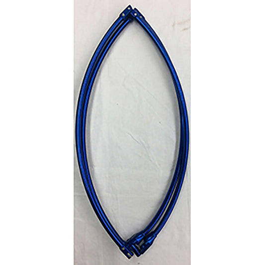 ベイシックジャパン 四ツ折アルミフレーム 太パイプ 60mc ブルー