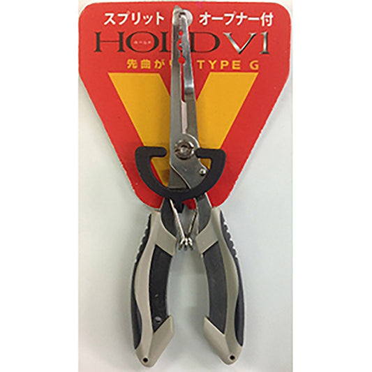 ベイシックジャパン プライヤー先曲り PEカッター スプリットリングオープナー付 PF-83035