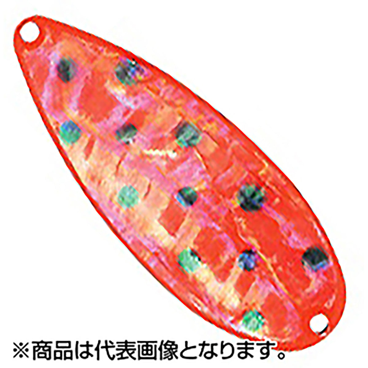 FIELD HUNTER（フィールドハンター) ノース エックス SHELL（天然日本アワビ) 45g 05 S.蛍光レッド/黒点