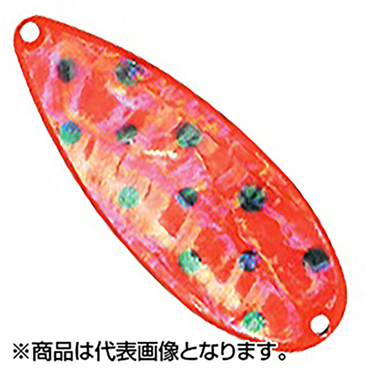 FIELD HUNTER（フィールドハンター) ノース エックス SHELL（天然日本アワビ) 45g 05 S.蛍光レッド/黒点