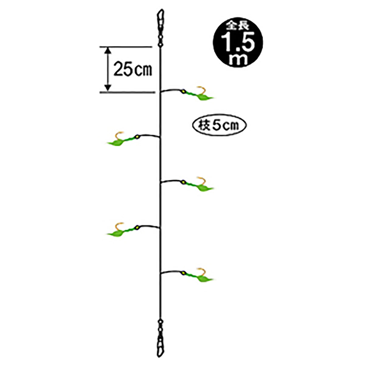 がまかつ(Gamakatsu) ニシン・ホッケスペシャル 10号 茶 SS-118