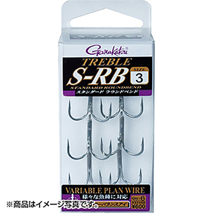 がまかつ(Gamakatsu) トレブル フック S-RB 3号 シルバー 68-692