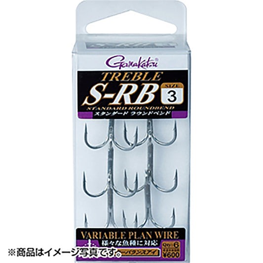がまかつ(Gamakatsu) トレブル フック S-RB 2号 シルバー 68-692