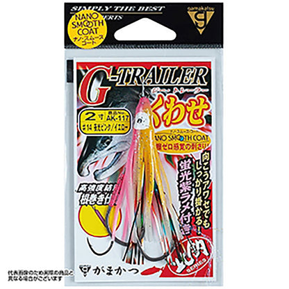 がまかつ(Gamakatsu) G-トレーラー くわせダブル ナノスムースコート 2寸 #3 夜光ピンク AK-117