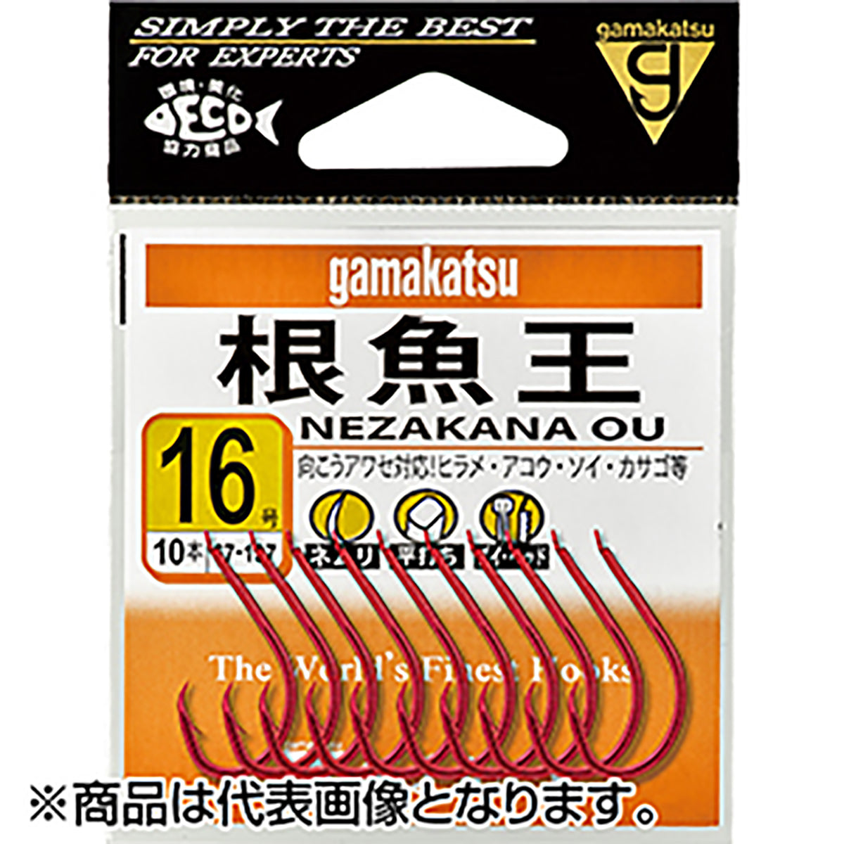 がまかつ(Gamakatsu) 根魚王 赤 16号 67-137