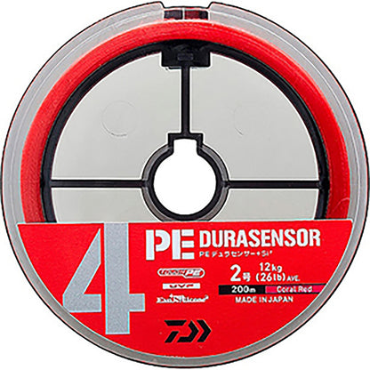 ダイワ(DAIWA) UVF PEデュラセンサー×4＋Si2 1号-150m CRコーラルレッド [PEライン]